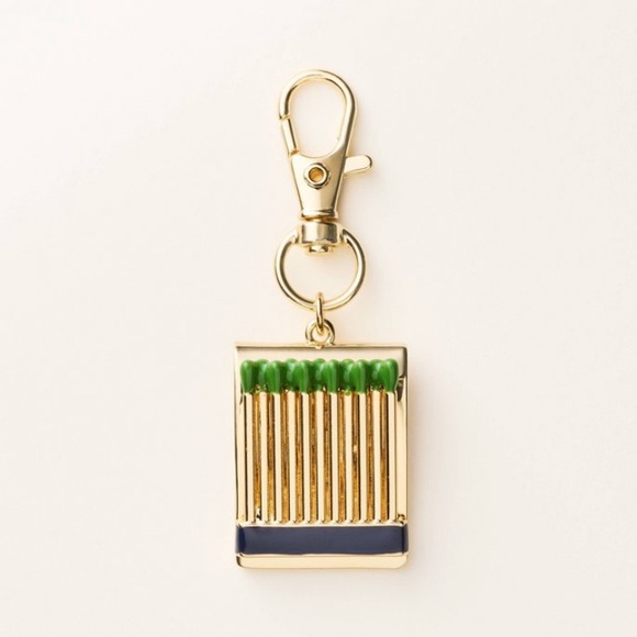 kate spade Accessories - Kate Spade Target Gold and Green Matchbox Bag Charm